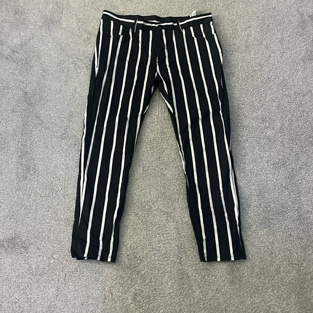NWT Zara Man Collection Skinny Striated Pants Size 34